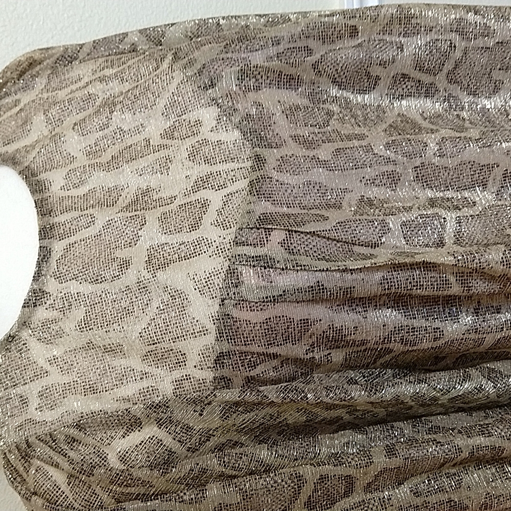 Stunning Glitter Python Print Blouse - Picture 7 of 12